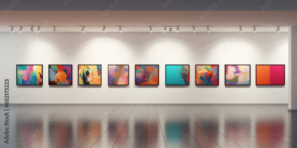 Fototapeta premium Gallery and exhibition of contemporary art