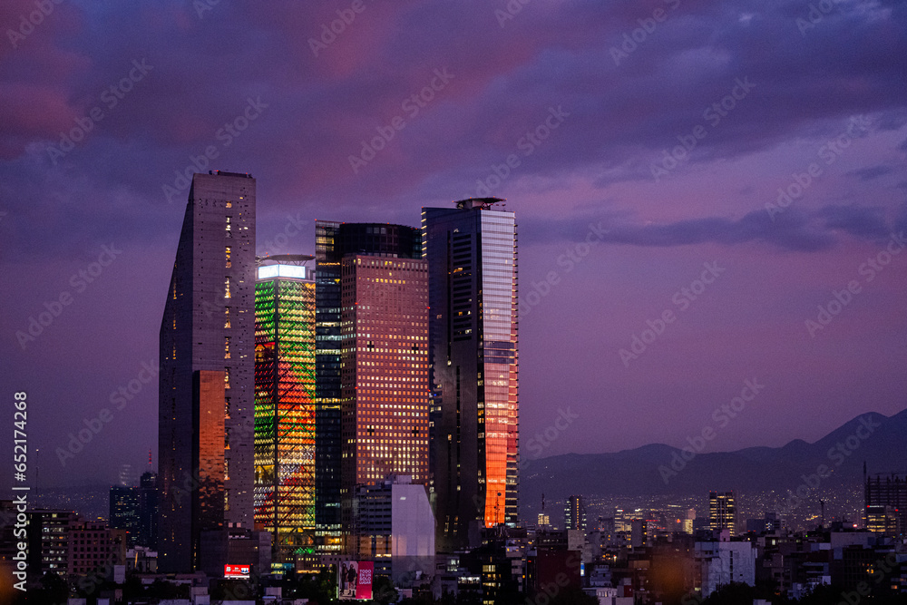 Mexico city at night
