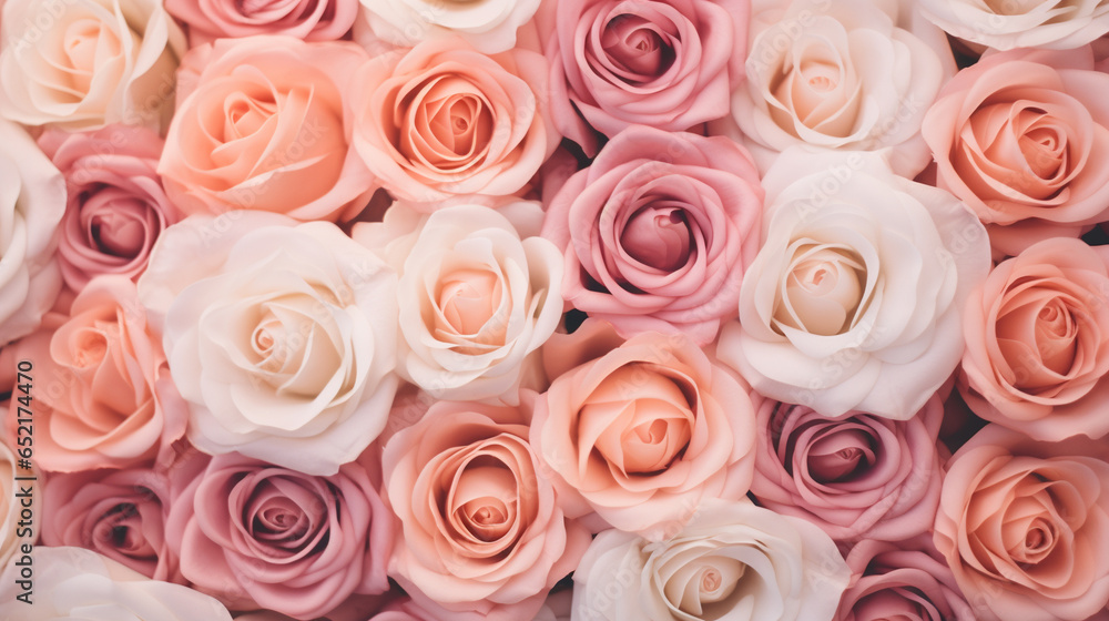 Background of colorful rosebuds. Background of colorful rosebuds.