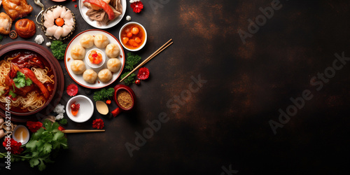 The Chinese prepare traditional dishes for the New Year.