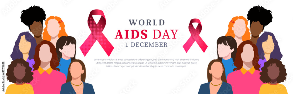 world aids day, 1 december. Prevent AIDS. background design with aids awareness and prevention concept, red ribbon symbol. care about public health world aids day, 1 december. Prevent AIDS. background design with aids awareness and prevention concept, red ribbon symbol. care about public health