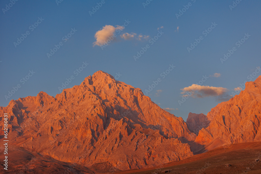 Naklejka premium Beautiful mountain landscape. The Anti Taurus Mountains. Aladaglar National Park. Turkey..