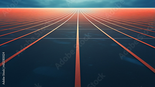 Track Surface and Line from the Lane for sports © Johnu