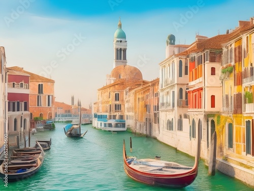 Scenery of the old city of Venice. 