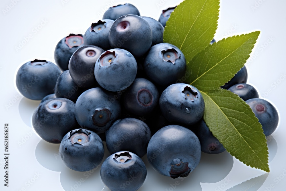 Blueberries on white background. Blueberries on white background.