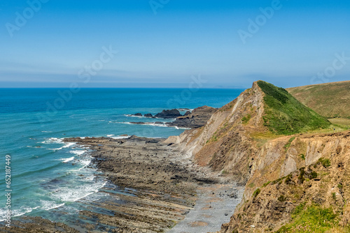 St Catherine's Tor, near Hartland Quay, on the Atlantic coast of South Devon, from the S W Coast Path. photo