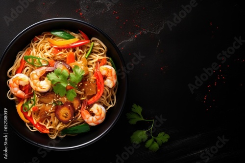 Noodles with Shrimp and Vegetables