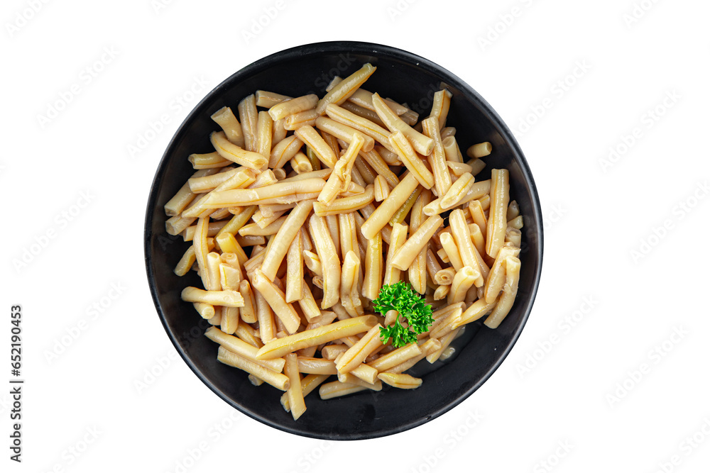 yellow string bean salad canned food beans meal food snack on the table copy space food background rustic top view yellow string bean salad canned food beans meal food snack on the table copy space food background rustic top view