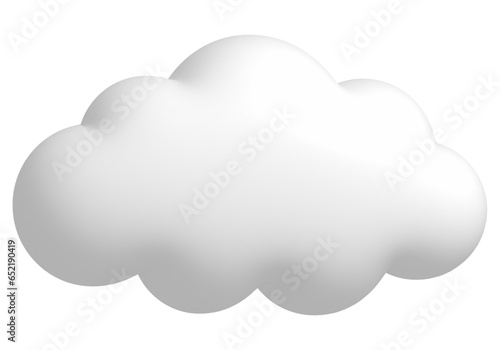 cloud 3d render isolated