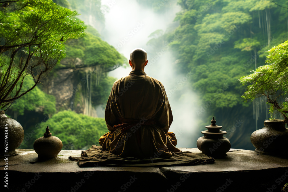 4k meditating monk, Buddhist monk meditating, clam serene nature, Zen, asian mental calmness, relax mind, Japanese, Chinese culture. Stress release. 4k meditating monk, Buddhist monk meditating, clam serene nature, Zen, asian mental calmness, relax mind, Japanese, Chinese culture. Stress release.