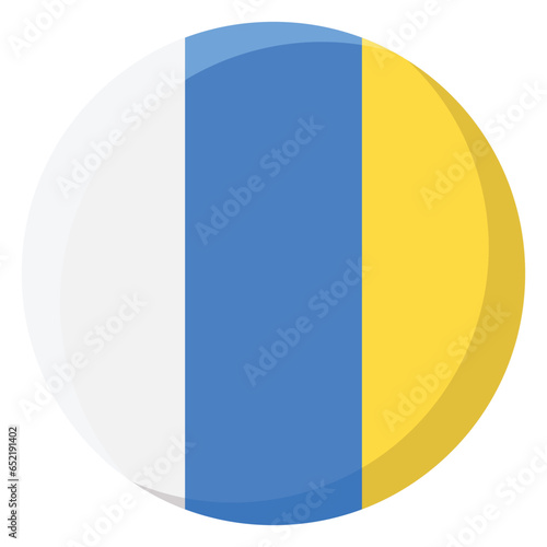 Canary Islands Flag Circle