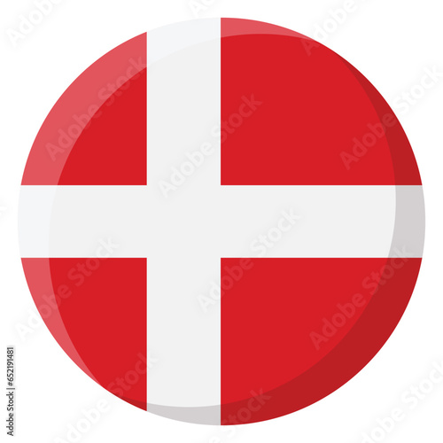 Denmark Flag Circle