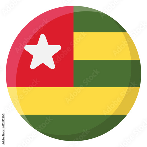 Togo Flag Circle