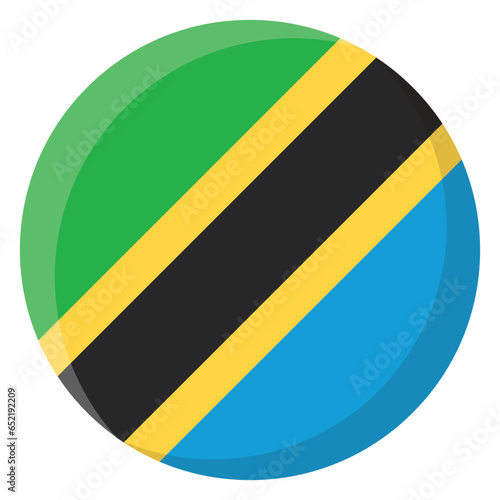 Tanzania Flag Circle