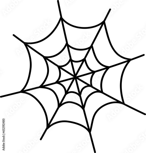 Spooky cobweb halloween illustration