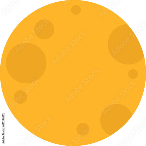 Spooky midnight moon illustration