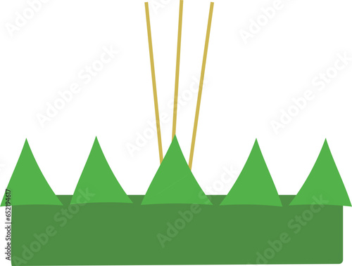 loy kratong isloated photo