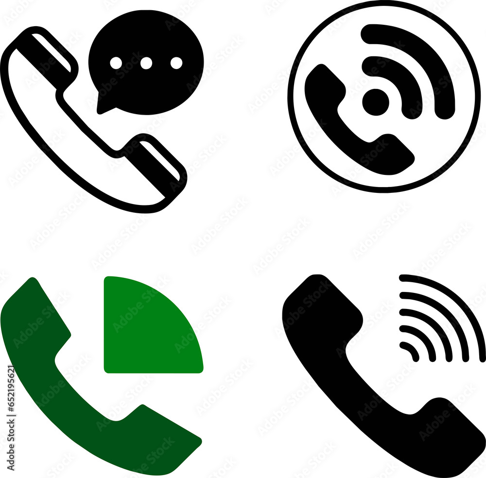 set of phone icon vector set of phone icon vector