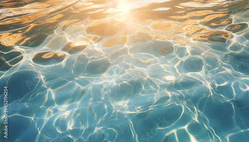 clear water surface texture background. Generative AI