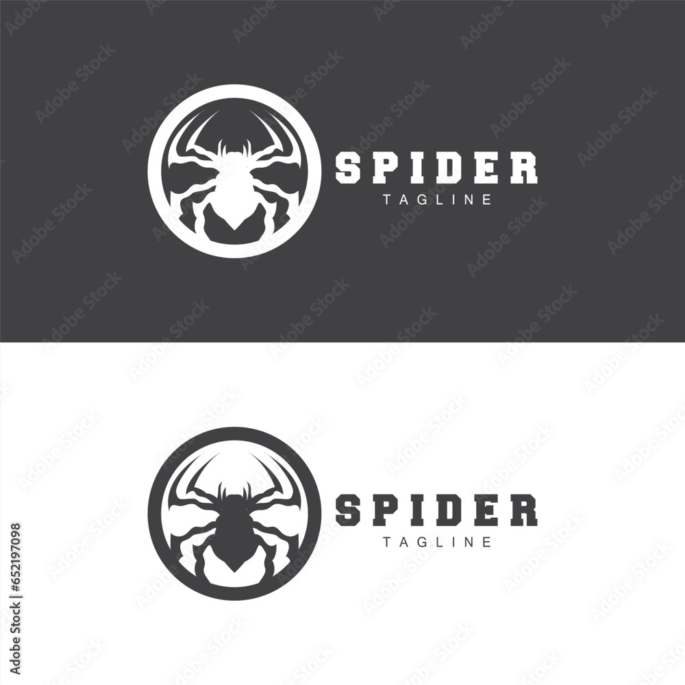 Obraz premium Spider Logo Vector Symbol Illustration Design