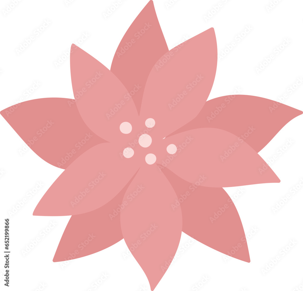 Cute flower christmas illustration Cute flower christmas illustration