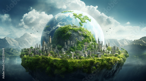 alien planet earth as concept of natural green forest © LOVE ALLAH LOVE