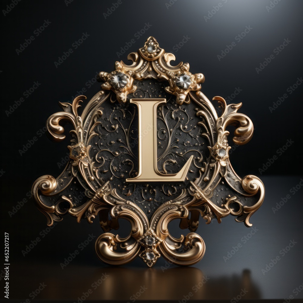 Luxury logo detailed with a double capital 