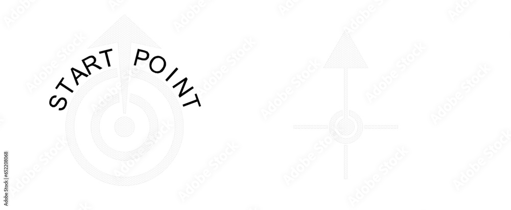 Sketch vector illustration design icon logo symbol START starting point Sketch vector illustration design icon logo symbol START starting point
