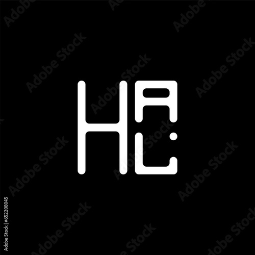 HAL letter logo vector design with modern shape and luxury icon design.