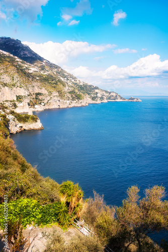 Fototapeta Naklejka Na Ścianę i Meble -  Beautiful coastal landcape of Amalfi coast in Italy