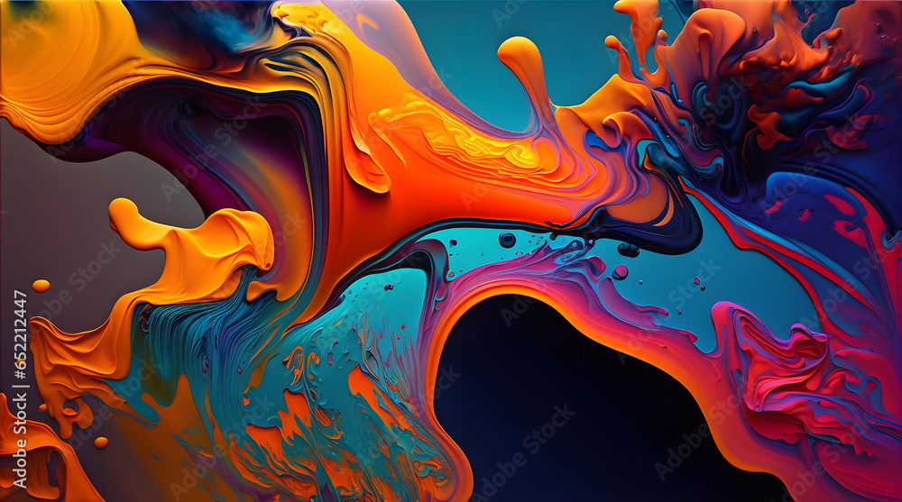 Bright abstract fluid art background Bright abstract fluid art background
