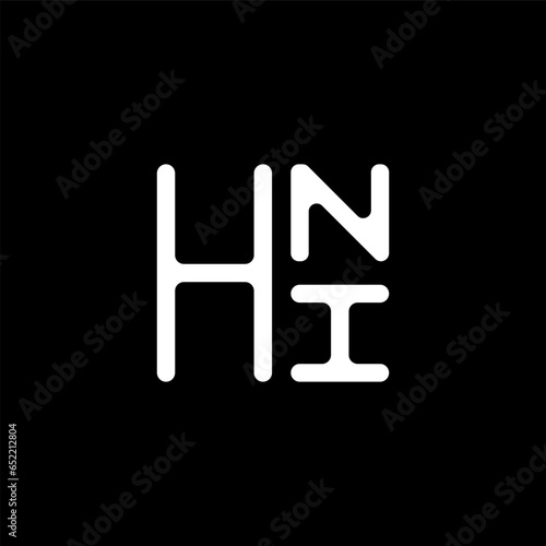 HNI letter logo abstract creative design. HNI unique design, HNI minimalist element design.	