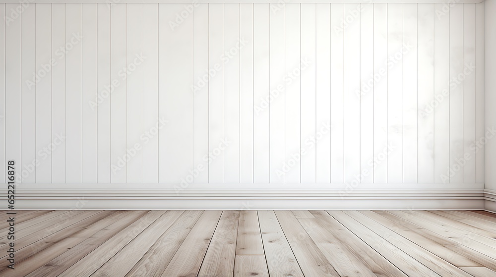 Empty room with a wooden floor and Wooden Wall textured Background, Interior design, 3D illustration, white blank wall and wooden floor. Empty room with a wooden floor and Wooden Wall textured Background, Interior design, 3D illustration, white blank wall and wooden floor.