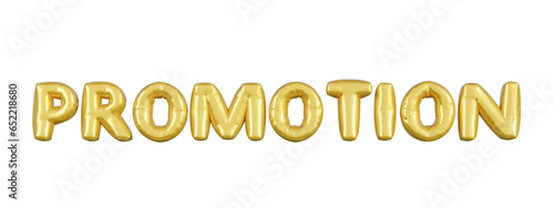 Gold balloons business header. Promotion advertising symbol letter 3d vector.