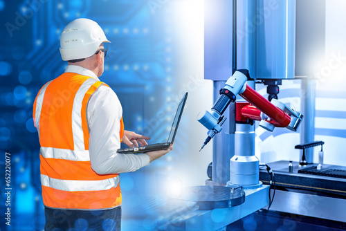 Man factory engineer. Hand ...