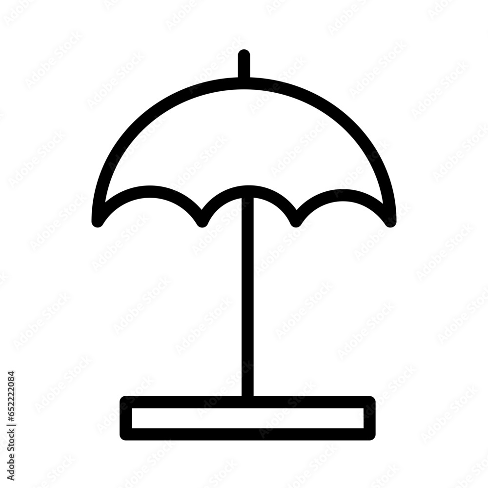 Asia Umbrella Thailand Outline Icon Asia Umbrella Thailand Outline Icon