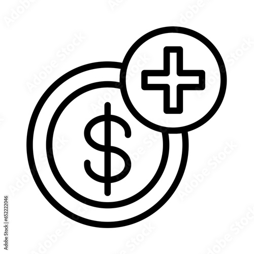 Recharge Replenish Add Outline Icon