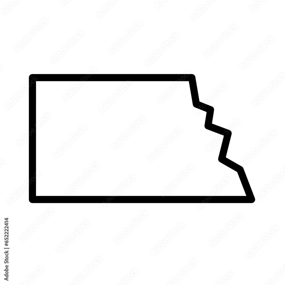Map States Usa Outline Icon Map States Usa Outline Icon