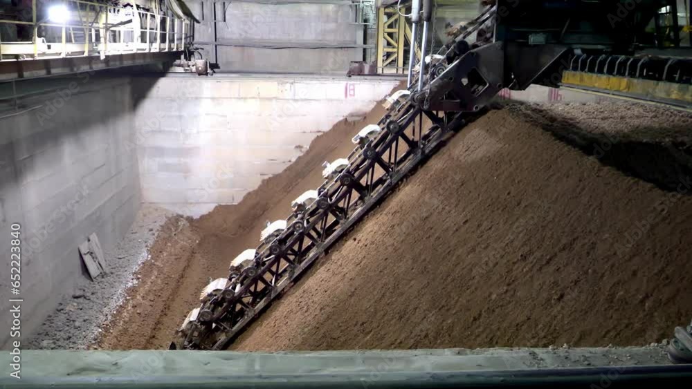 Clay Transported On The Conveyor Clay Transported On The Conveyor