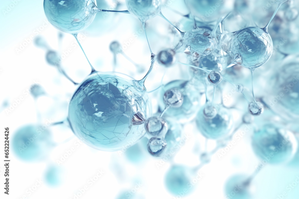 Macro shot of molecule. Scientific image. Biology or chemistry abstract background Macro shot of molecule. Scientific image. Biology or chemistry abstract background