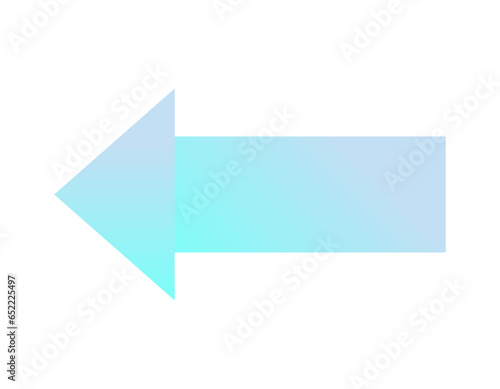 青い左向きの矢印のアイコン