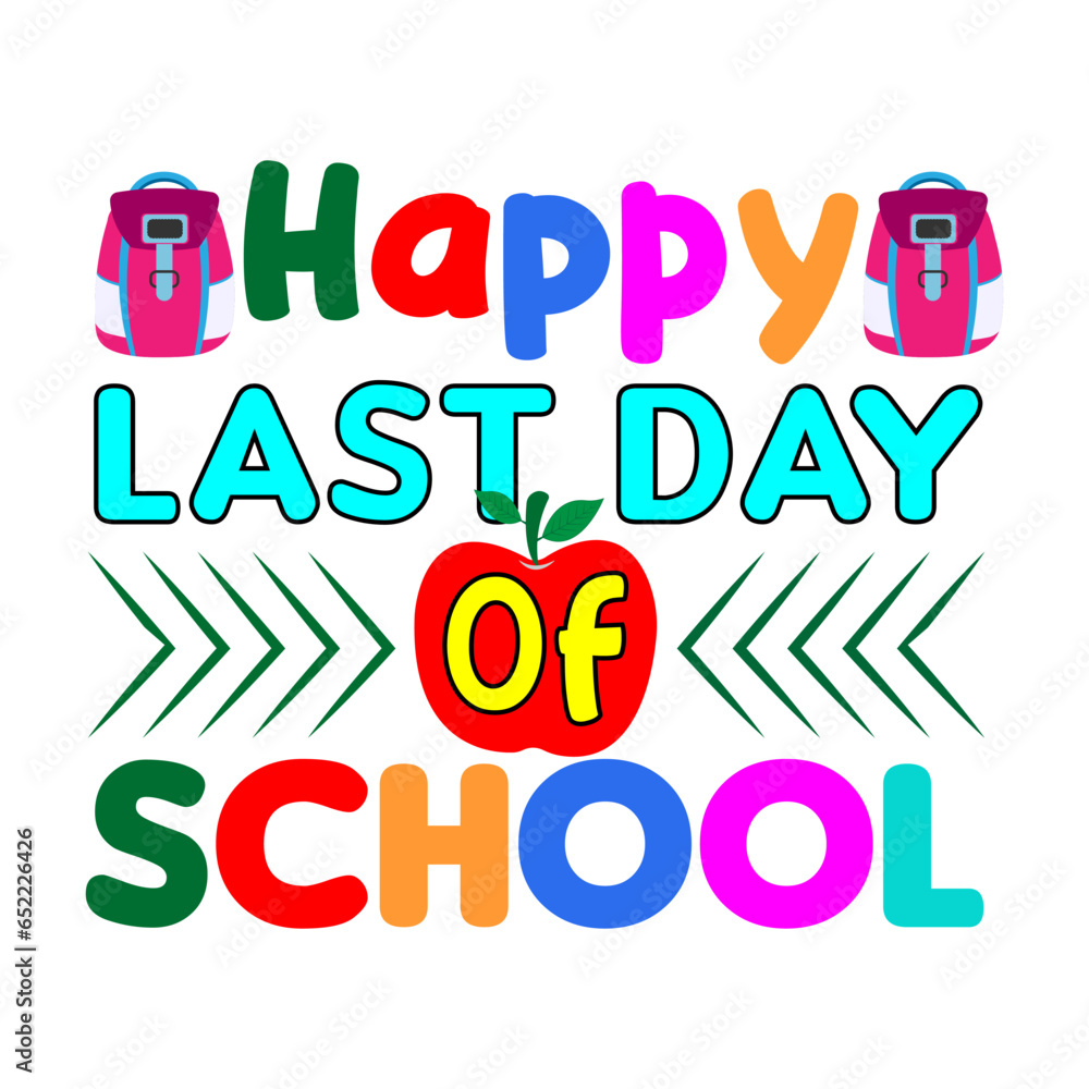 Happy 100th day of school. 100 days school t-shirt design. Happy 100th day of school. 100 days school t-shirt design.