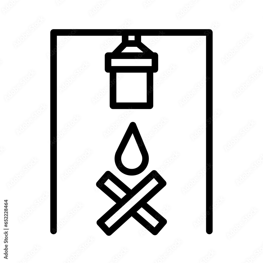 Activity Adventure Camp Outline Icon Activity Adventure Camp Outline Icon
