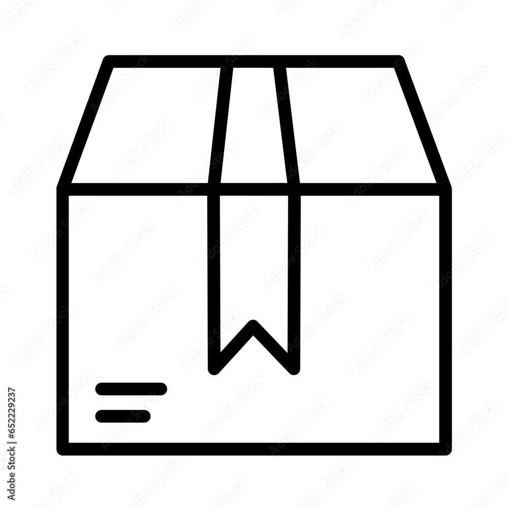 Box Delivery Shop Outline Icon Box Delivery Shop Outline Icon