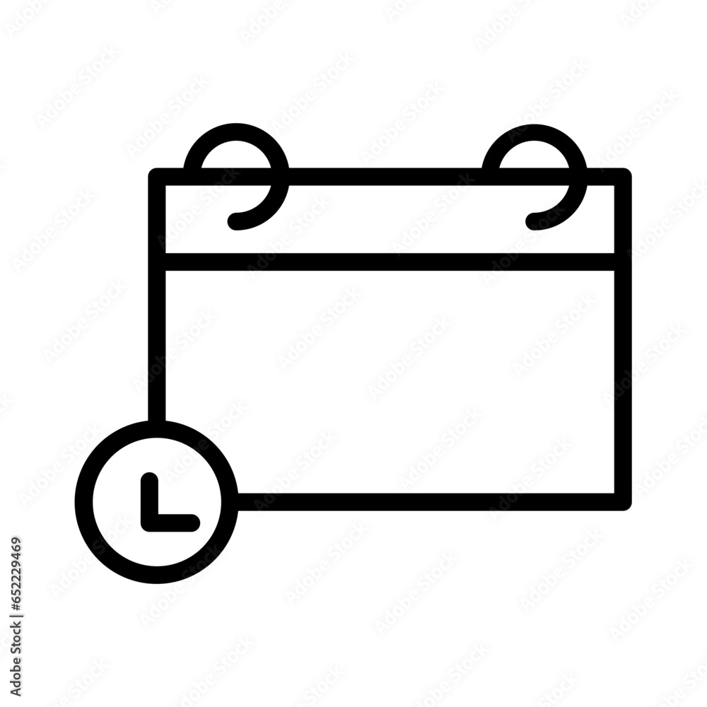 Agenda Calender Date Outline Icon Agenda Calender Date Outline Icon