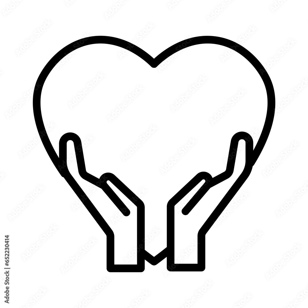 Beauty Heart Health Outline Icon Beauty Heart Health Outline Icon