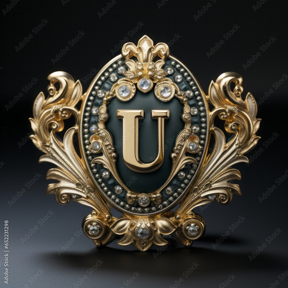 Luxury logo detailed with a double capital 