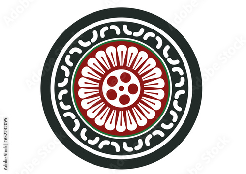 麻雀の一筒。雀牌の筒子アイコン。