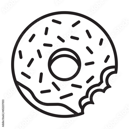 donut icon vector