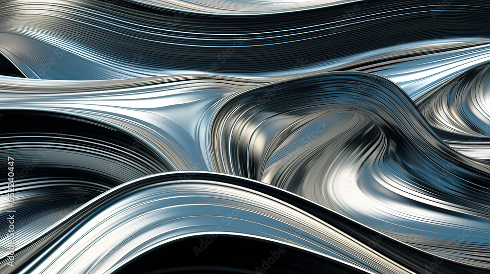 Platinum ripples expanding on a mirror-like surface. AI generative Platinum ripples expanding on a mirror-like surface. AI generative